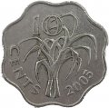 Свазиленд 10 центов 2005 год