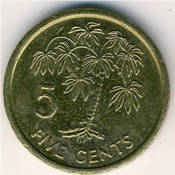 Сейшелы 5 центов 1997 год