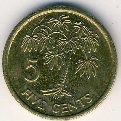 Сейшелы 5 центов 1997 год