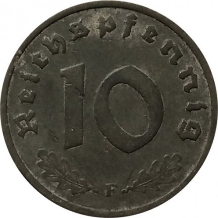 Третий Рейх 10 рейхспфеннигов 1940 год (F)