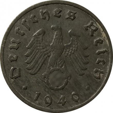Третий Рейх 10 рейхспфеннигов 1940 год (F)