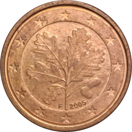 Германия 1 евроцент 2005 год (F)