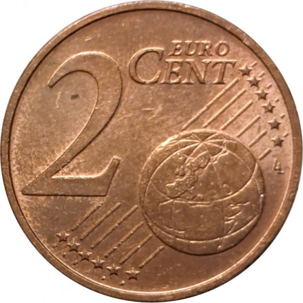 Австрия 2 евроцента 2009 год - Эдельвейс