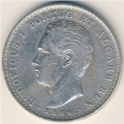 Португалия 500 рейс 1889 год