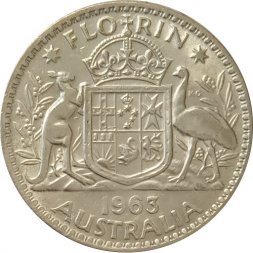 Австралия 1 флорин (2 шиллинга) 1963 год