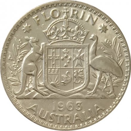 Австралия 1 флорин (2 шиллинга) 1963 год