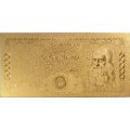 Сувенирная банкнота Италия 50000 лир 1970 (золотые) - UNC
