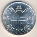 Ватикан 1000 лир 1985 год