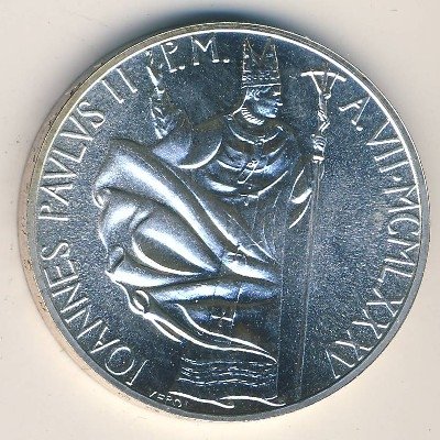 Ватикан 1000 лир 1985 год