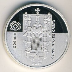 Португалия 5 евро 2004 год - ЮНЕСКО. Монастырь Христа в городе Томар (Proof)