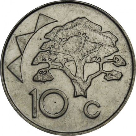 Намибия 10 центов 2012 год