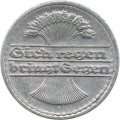Веймарская республика 50 пфеннигов 1921 год (F)