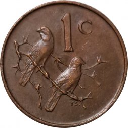 ЮАР 1 цент 1966 год (SUID-AFRIKA)