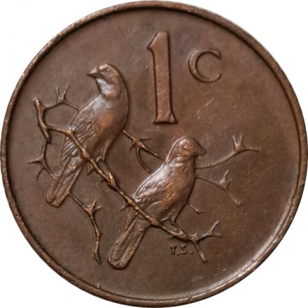 ЮАР 1 цент 1966 год (SUID-AFRIKA)