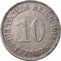 Германия 10 пфеннигов 1912 год (G)