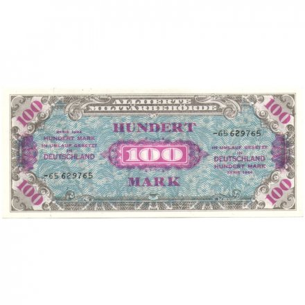 Германия 100 марок 1944 год - Советская зона оккупации - UNC (пресс)