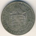 Саксония 1/6 талера 1842 год