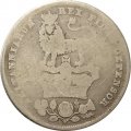 Великобритания 1 шиллинг 1825 год (Дата на аверсе под головой)