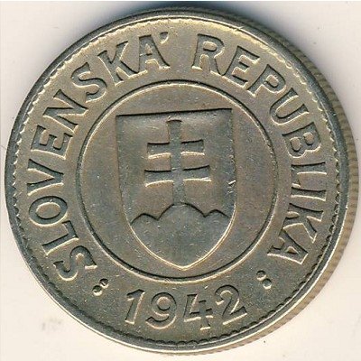 Словакия 1 крона 1942 год