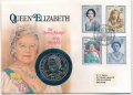 Гибралтар 1 крона 1990 год - 90 лет со дня рождения Королевы-матери