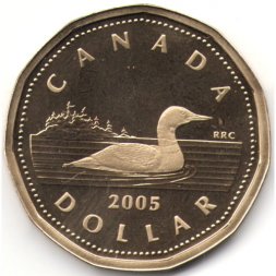 Канада 1 доллар 2005 год (proof)