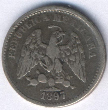 Мексика 5 сентаво 1897 год