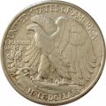 США 1/2 доллара 1939 год - Walking Liberty Half Dollar (без отметки монетного двора)