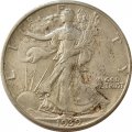 США 1/2 доллара 1939 год - Walking Liberty Half Dollar (без отметки монетного двора)