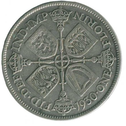 Великобритания 2 шиллинга (1 флорин) 1930 год