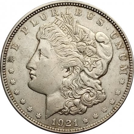США 1 доллар 1921 год - Доллар Моргана (D)