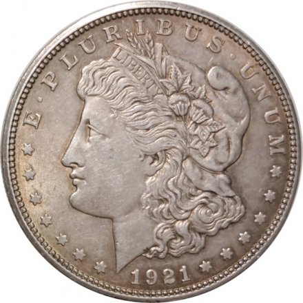 США 1 доллар 1921 год - Доллар Моргана (D)