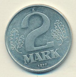 ГДР 2 марки 1977 год (A)