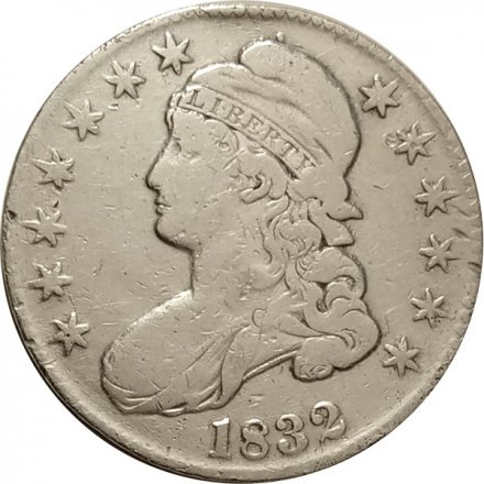 США 1/2 доллара 1832 год - Capped Bust Half Dollar