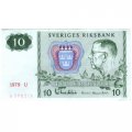 Швеция 10 крон 1979 год - Густав VI. Снежинки - XF