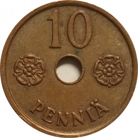 Финляндия 10 пенни 1941 год