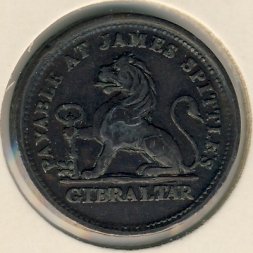 Гибралтар 1 кварто 1820 год