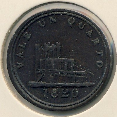 Гибралтар 1 кварто 1820 год