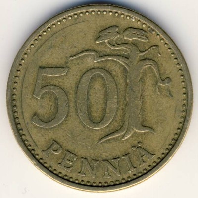 Финляндия 50 пенни 1965 год