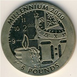 Гибралтар 5 фунтов 1999 год