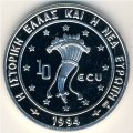 Греция 10 экю 1994 год