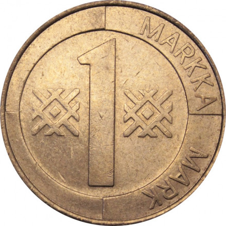 Финляндия 1 марка 1997 год