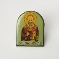 Значок "Святой Николай Чудотворец" на цанге