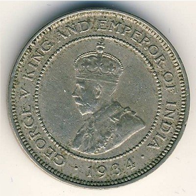 Ямайка 1 фартинг 1934 год