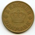 Дания 2 кроны 1925 год - Король Кристиан X