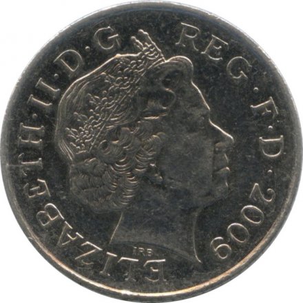 Великобритания 10 пенсов 2009 год