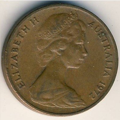 Австралия 1 цент 1972 год
