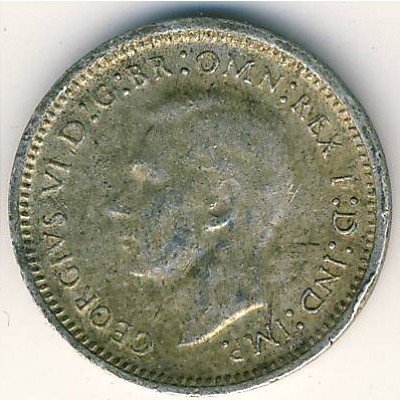 Австралия 3 пенса 1941 год