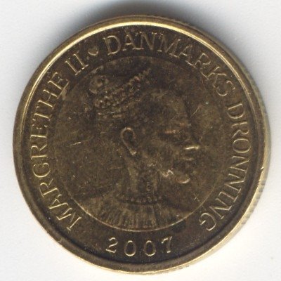 Дания 20 крон 2007 год - Корабли. Фрегат