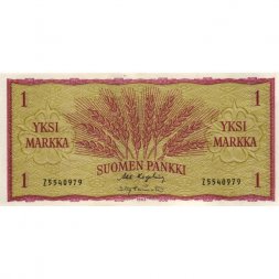 Финляндия 1 марка 1963 год - ХF