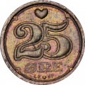 Дания 25 эре 1999 год - Корона